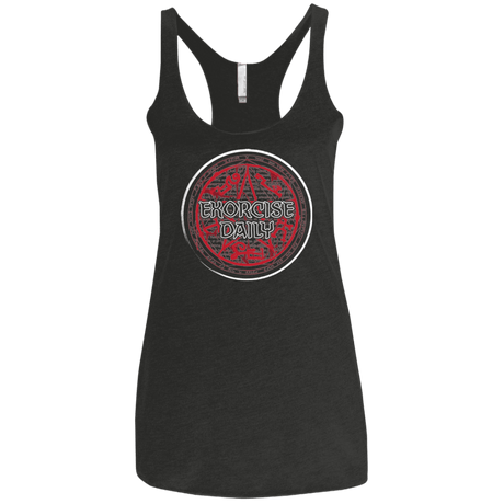 T-Shirts Vintage Black / X-Small Exorcise Daily Women's Triblend Racerback Tank