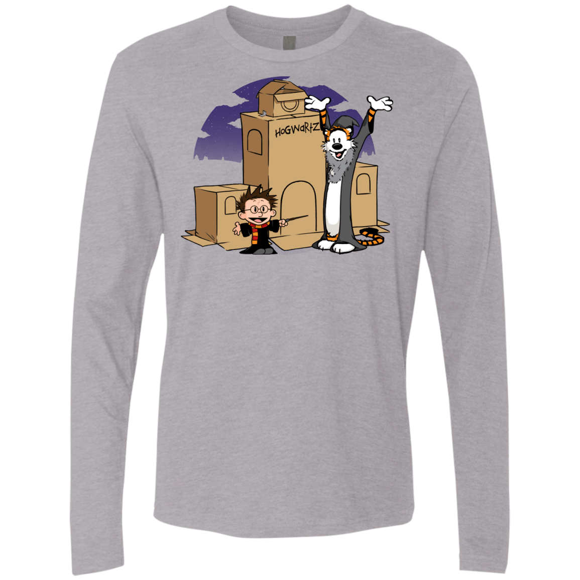 T-Shirts Heather Grey / S Expecto Pretendum Men's Premium Long Sleeve