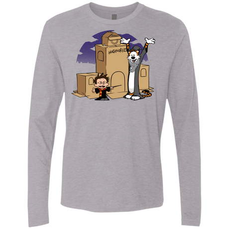 T-Shirts Heather Grey / S Expecto Pretendum Men's Premium Long Sleeve