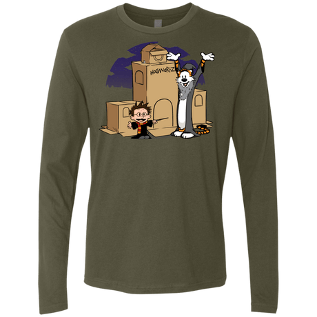 T-Shirts Military Green / S Expecto Pretendum Men's Premium Long Sleeve