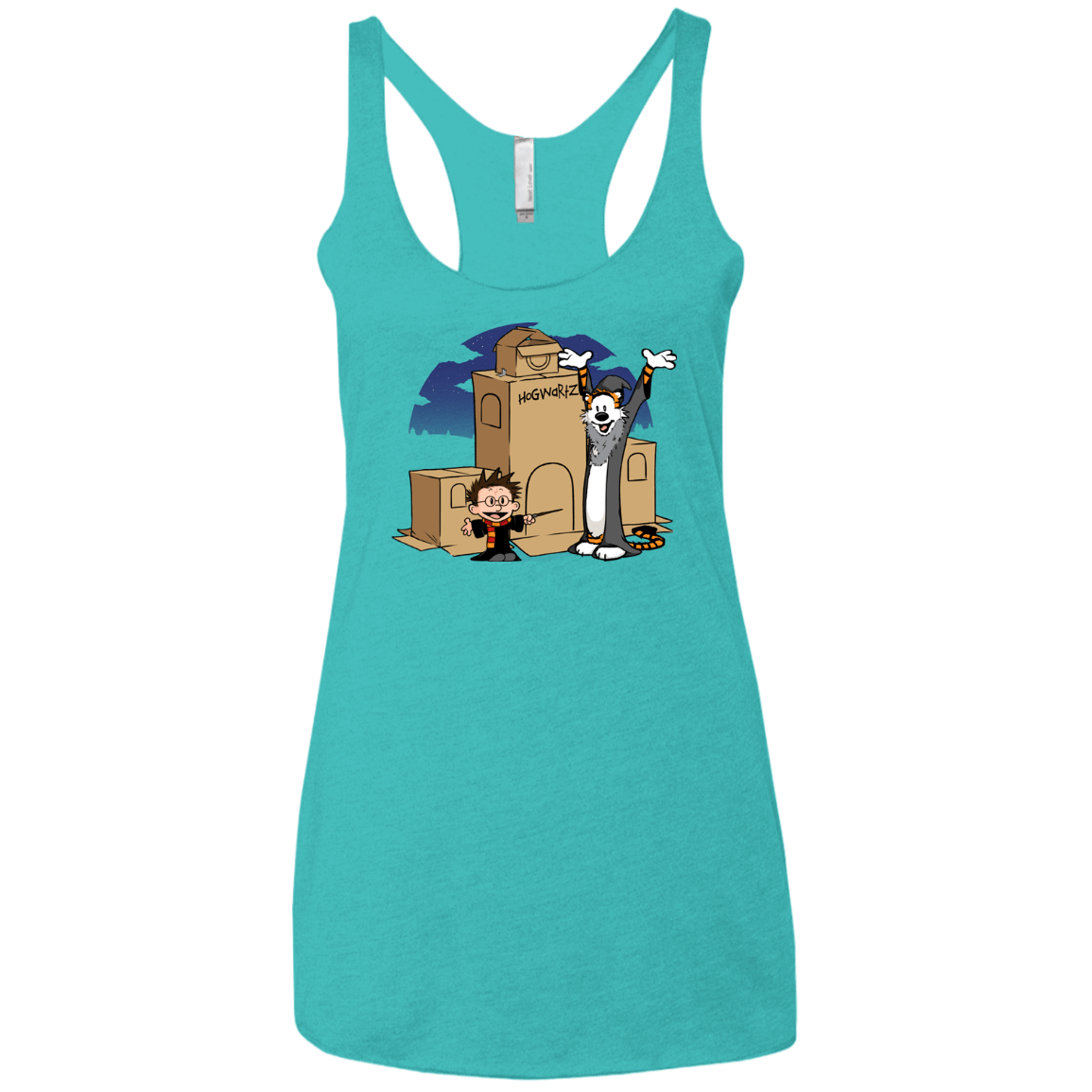 T-Shirts Tahiti Blue / X-Small Expecto Pretendum Women's Triblend Racerback Tank
