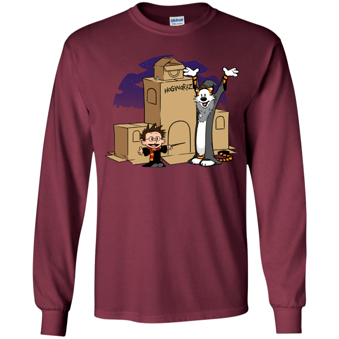 T-Shirts Maroon / YS Expecto Pretendum Youth Long Sleeve T-Shirt
