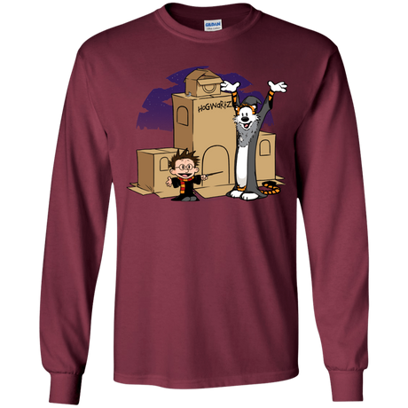 T-Shirts Maroon / YS Expecto Pretendum Youth Long Sleeve T-Shirt