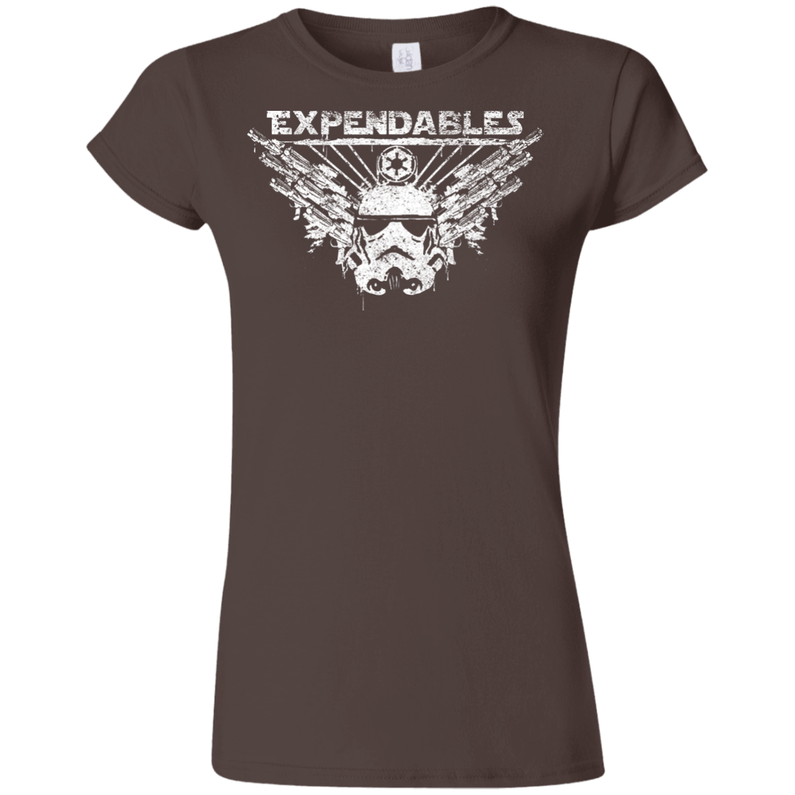 T-Shirts Dark Chocolate / S Expendable Troopers Junior Slimmer-Fit T-Shirt