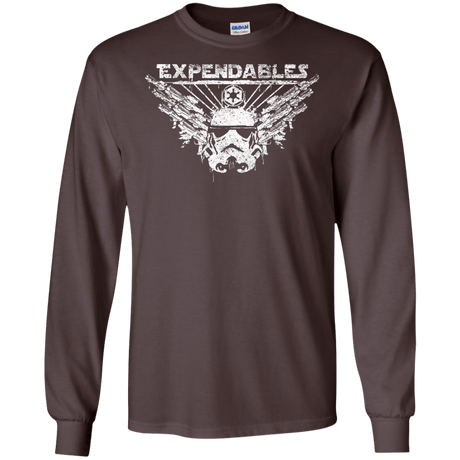 T-Shirts Dark Chocolate / S Expendable Troopers Men's Long Sleeve T-Shirt