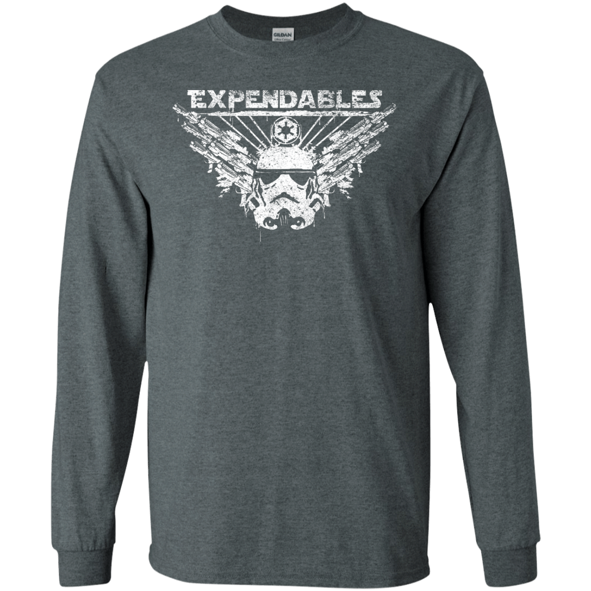 T-Shirts Dark Heather / S Expendable Troopers Men's Long Sleeve T-Shirt