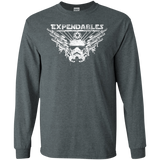 T-Shirts Dark Heather / S Expendable Troopers Men's Long Sleeve T-Shirt