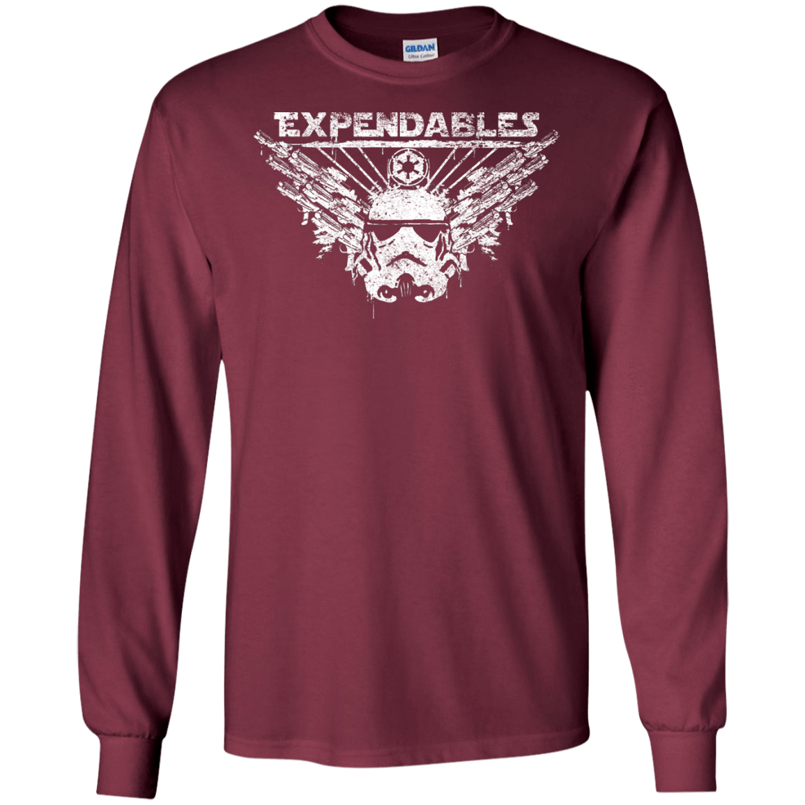 T-Shirts Maroon / S Expendable Troopers Men's Long Sleeve T-Shirt