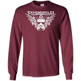 T-Shirts Maroon / S Expendable Troopers Men's Long Sleeve T-Shirt