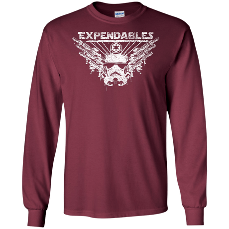 T-Shirts Maroon / S Expendable Troopers Men's Long Sleeve T-Shirt