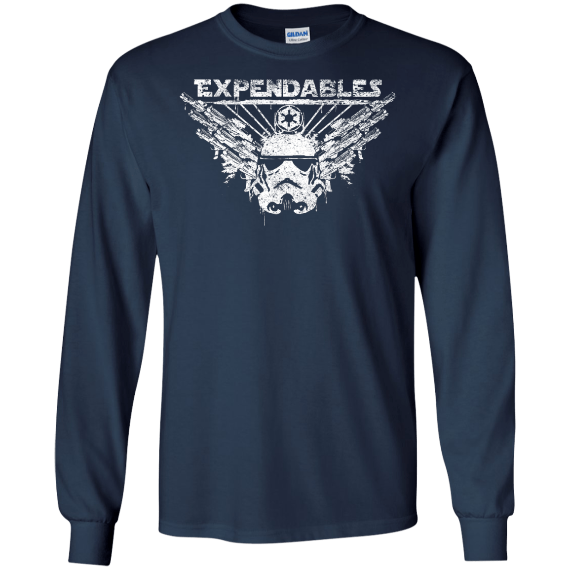 T-Shirts Navy / S Expendable Troopers Men's Long Sleeve T-Shirt