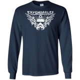 T-Shirts Navy / S Expendable Troopers Men's Long Sleeve T-Shirt