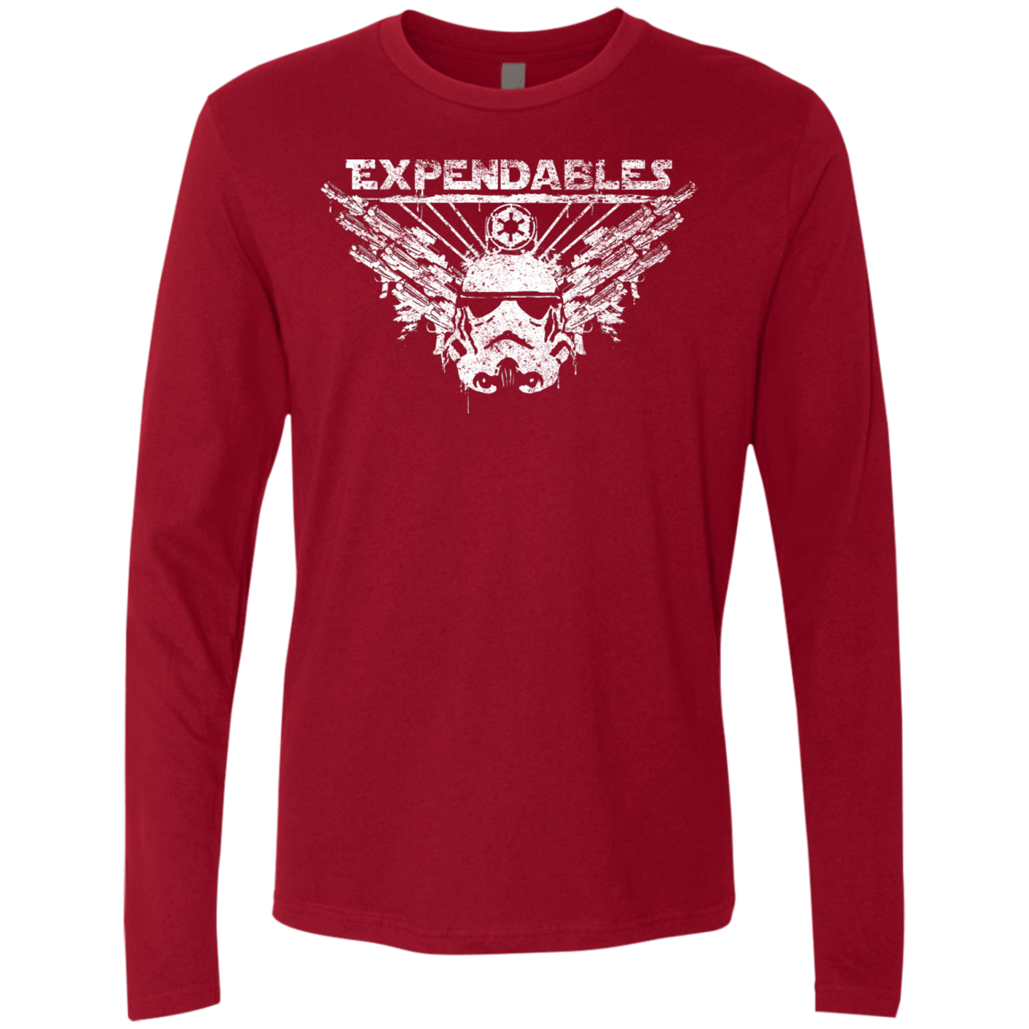 T-Shirts Cardinal / S Expendable Troopers Men's Premium Long Sleeve