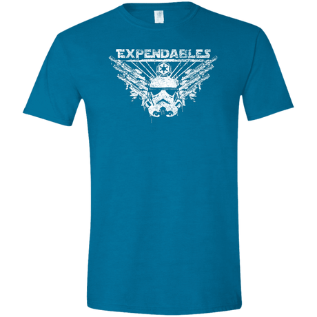 T-Shirts Antique Sapphire / S Expendable Troopers Men's Semi-Fitted Softstyle
