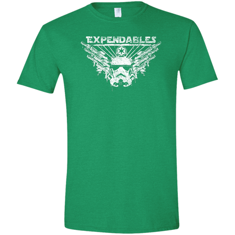 T-Shirts Heather Irish Green / S Expendable Troopers Men's Semi-Fitted Softstyle