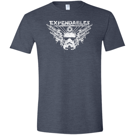 T-Shirts Heather Navy / S Expendable Troopers Men's Semi-Fitted Softstyle