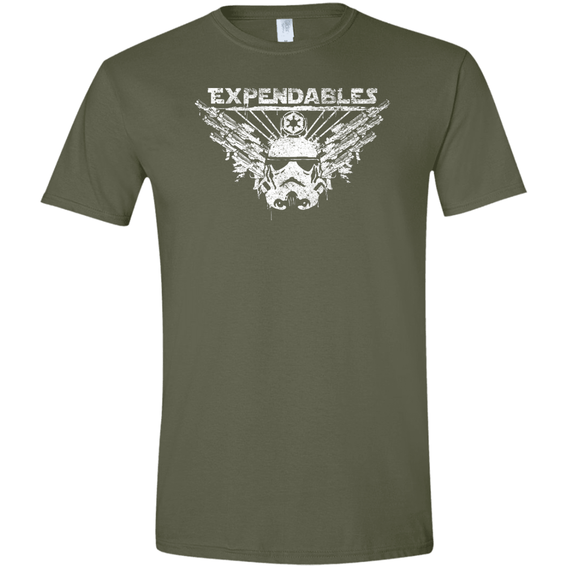 T-Shirts Military Green / S Expendable Troopers Men's Semi-Fitted Softstyle