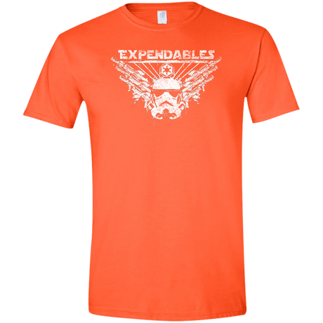 T-Shirts Orange / S Expendable Troopers Men's Semi-Fitted Softstyle