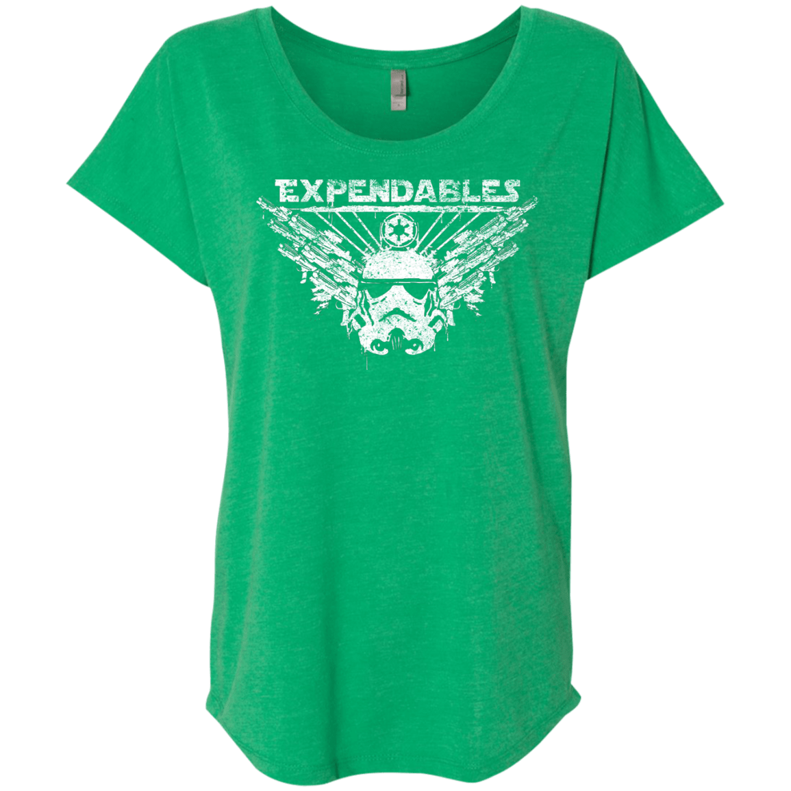 T-Shirts Envy / X-Small Expendable Troopers Triblend Dolman Sleeve