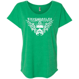 T-Shirts Envy / X-Small Expendable Troopers Triblend Dolman Sleeve