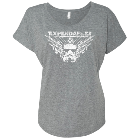T-Shirts Premium Heather / X-Small Expendable Troopers Triblend Dolman Sleeve