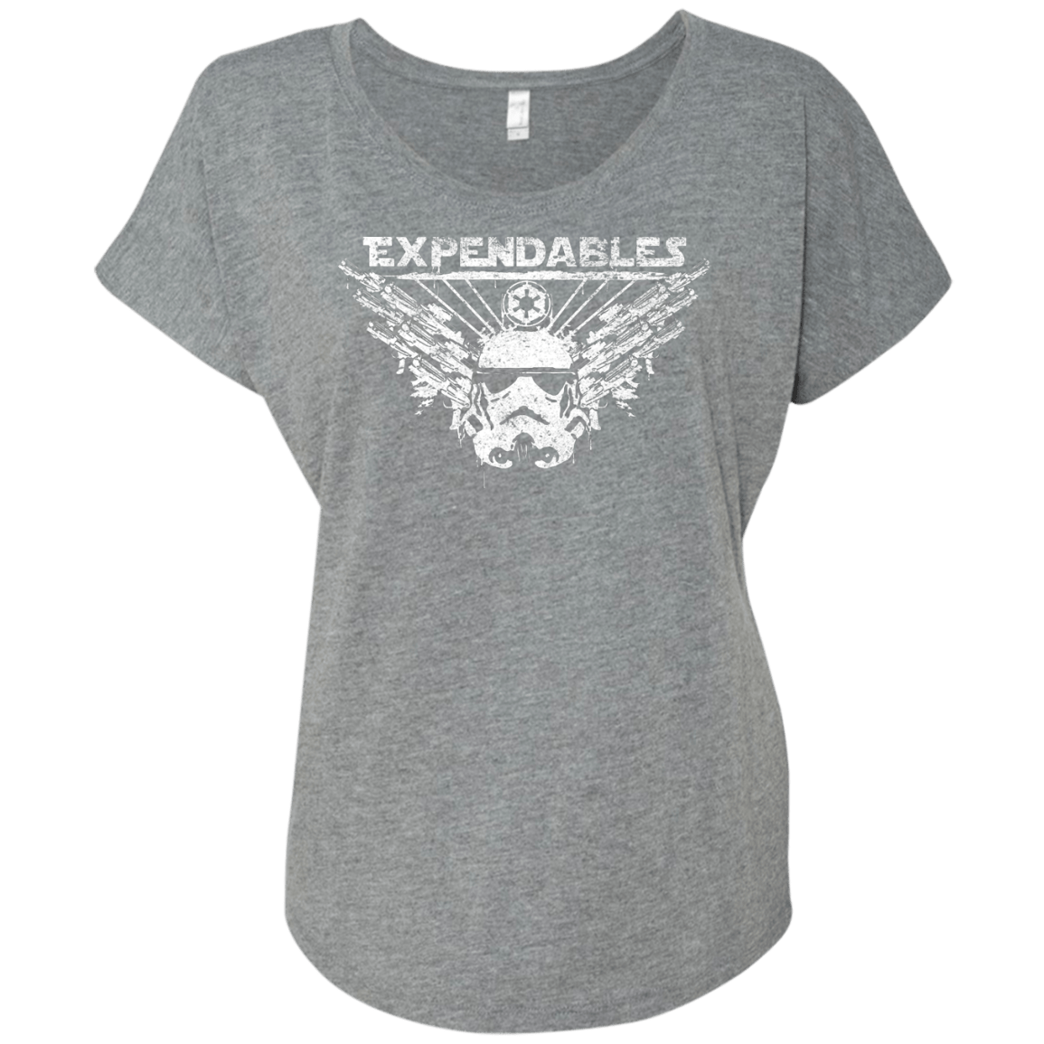 T-Shirts Premium Heather / X-Small Expendable Troopers Triblend Dolman Sleeve