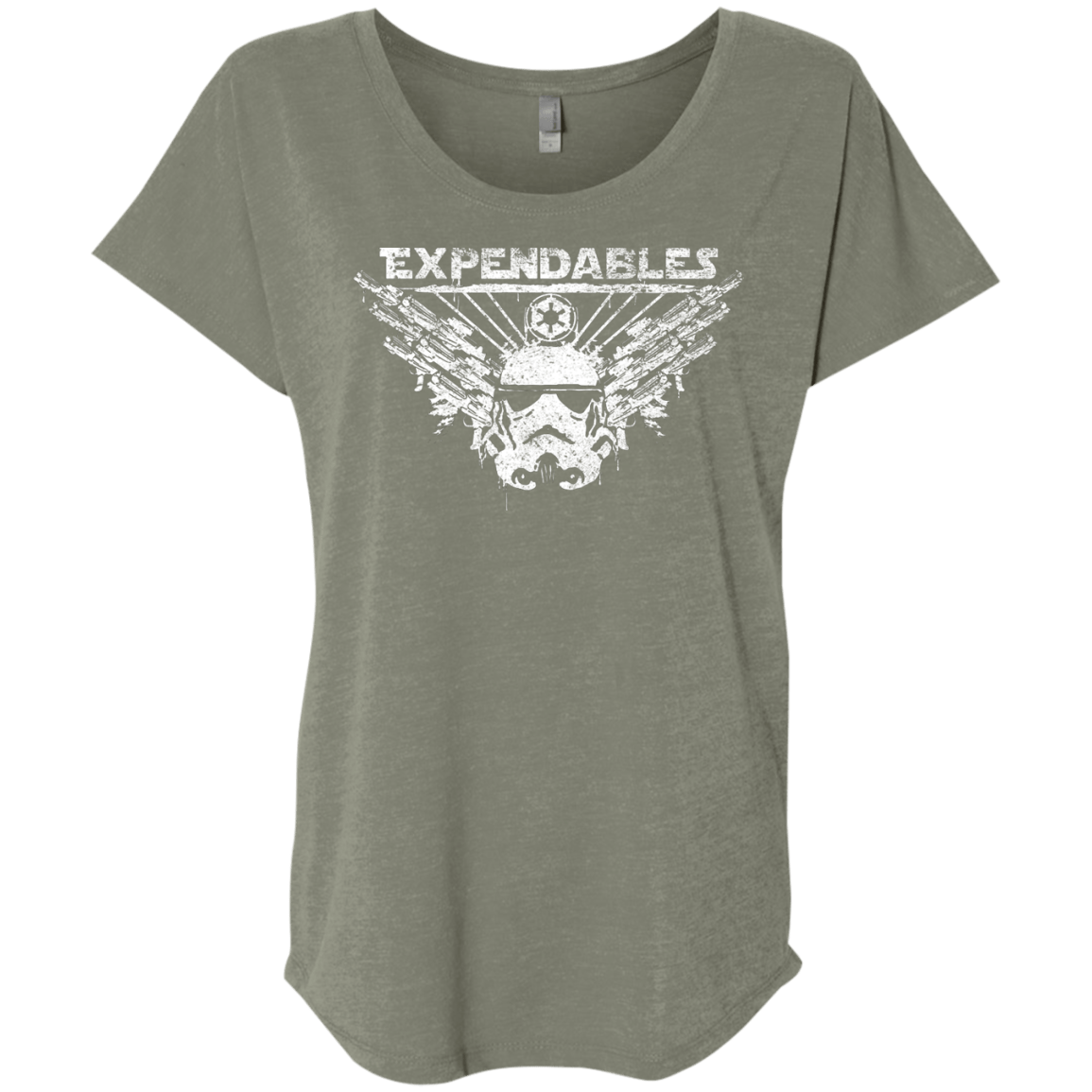 T-Shirts Venetian Grey / X-Small Expendable Troopers Triblend Dolman Sleeve