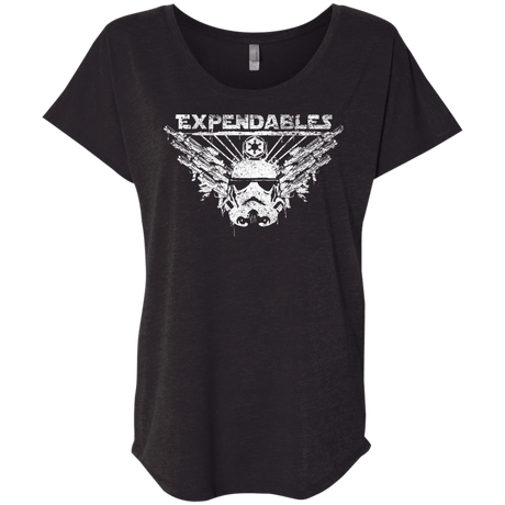 T-Shirts Vintage Black / X-Small Expendable Troopers Triblend Dolman Sleeve