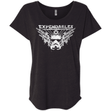 T-Shirts Vintage Black / X-Small Expendable Troopers Triblend Dolman Sleeve