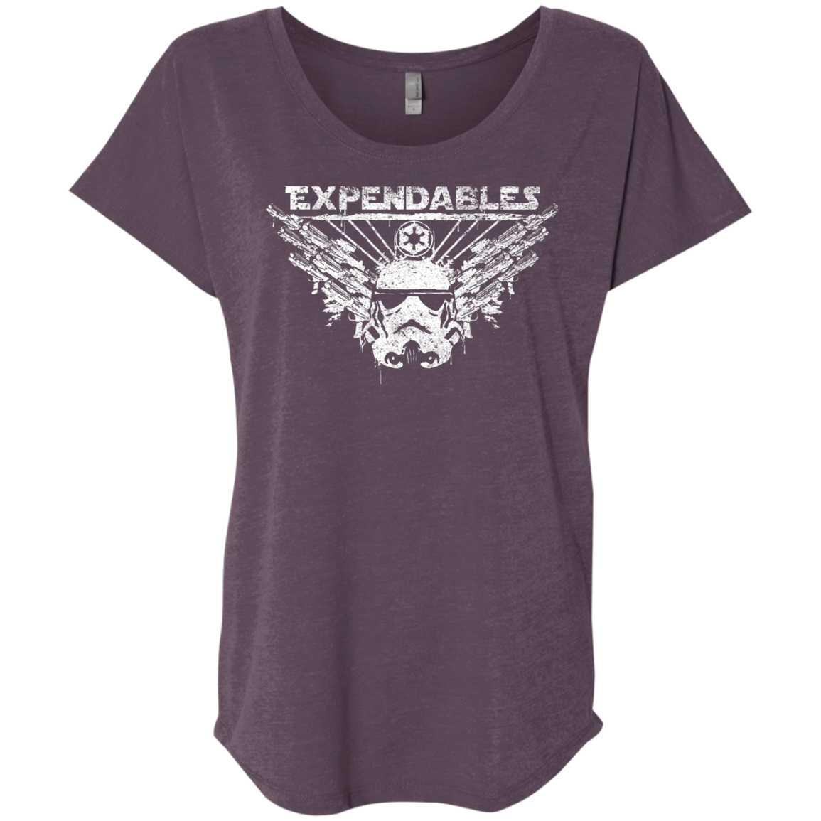 T-Shirts Vintage Purple / X-Small Expendable Troopers Triblend Dolman Sleeve