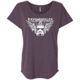 T-Shirts Vintage Purple / X-Small Expendable Troopers Triblend Dolman Sleeve