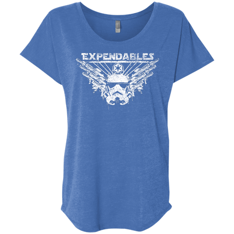 T-Shirts Vintage Royal / X-Small Expendable Troopers Triblend Dolman Sleeve