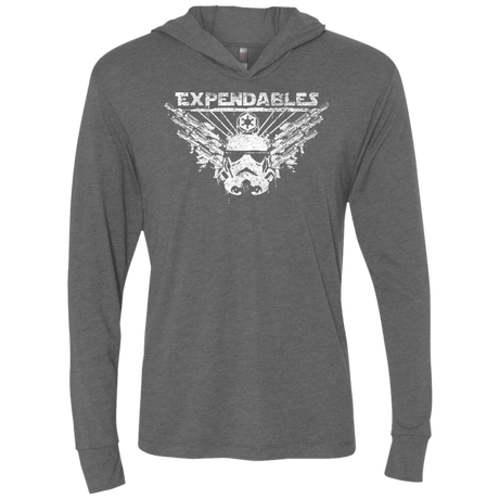 T-Shirts Premium Heather / X-Small Expendable Troopers Triblend Long Sleeve Hoodie Tee
