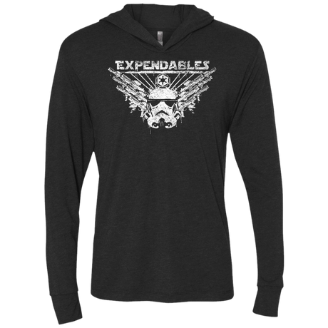 T-Shirts Vintage Black / X-Small Expendable Troopers Triblend Long Sleeve Hoodie Tee