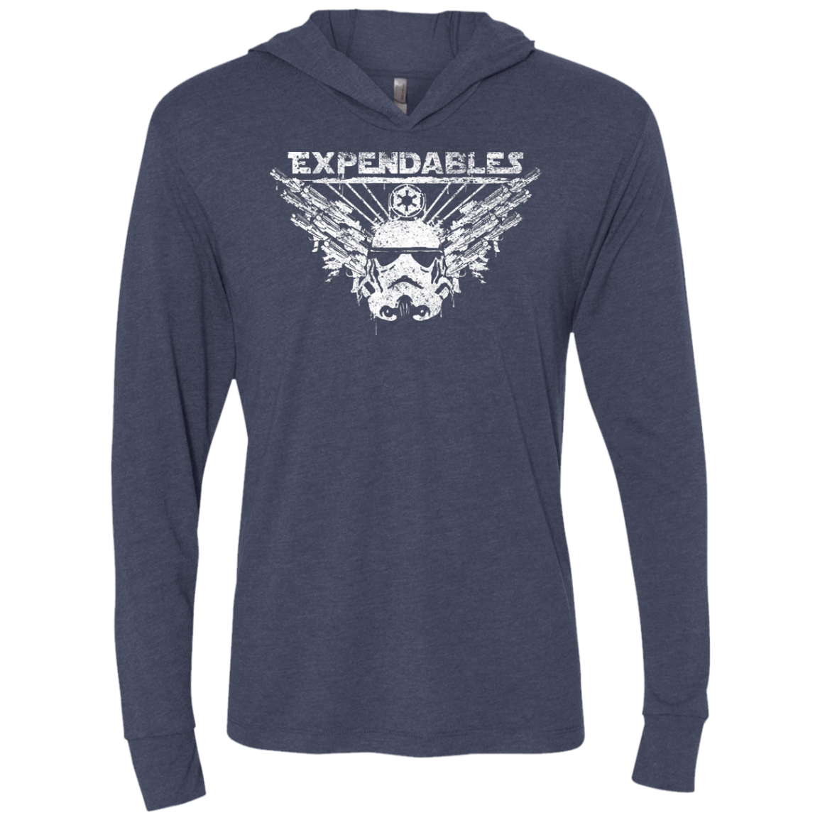 T-Shirts Vintage Navy / X-Small Expendable Troopers Triblend Long Sleeve Hoodie Tee