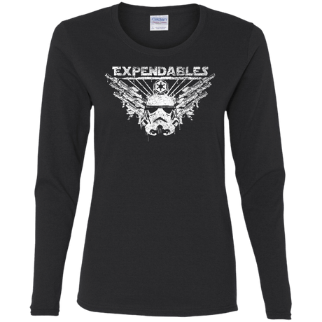 T-Shirts Black / S Expendable Troopers Women's Long Sleeve T-Shirt