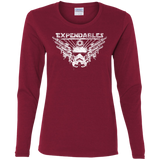 T-Shirts Cardinal / S Expendable Troopers Women's Long Sleeve T-Shirt