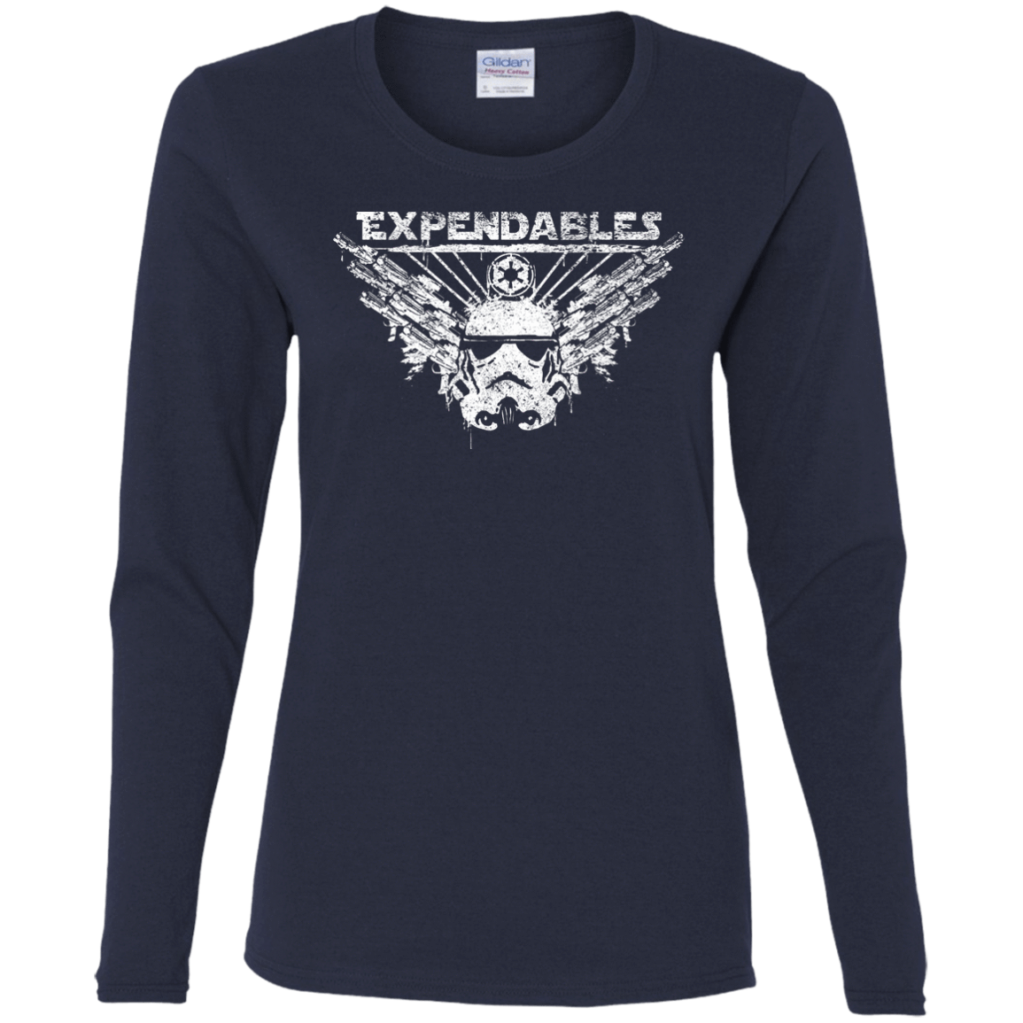 T-Shirts Navy / S Expendable Troopers Women's Long Sleeve T-Shirt