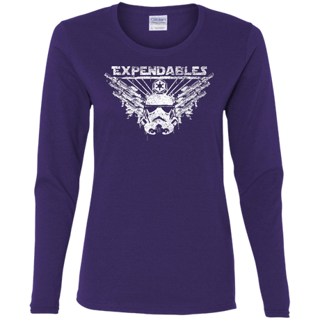 T-Shirts Purple / S Expendable Troopers Women's Long Sleeve T-Shirt