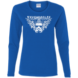 T-Shirts Royal / S Expendable Troopers Women's Long Sleeve T-Shirt