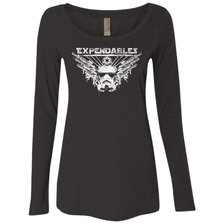 T-Shirts Vintage Black / S Expendable Troopers Women's Triblend Long Sleeve Shirt