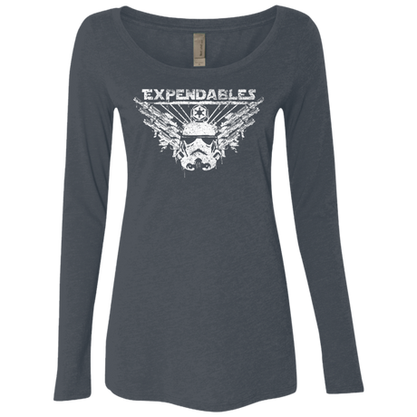 T-Shirts Vintage Navy / S Expendable Troopers Women's Triblend Long Sleeve Shirt