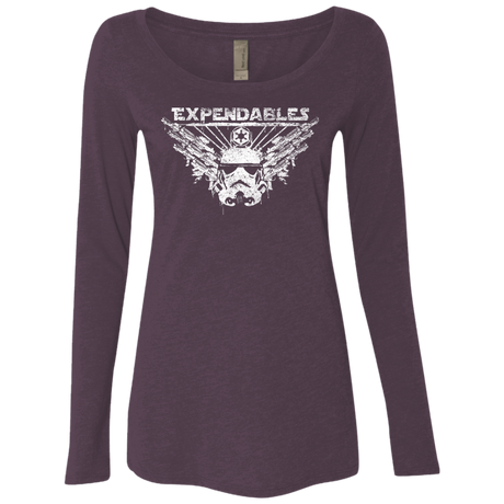 T-Shirts Vintage Purple / S Expendable Troopers Women's Triblend Long Sleeve Shirt