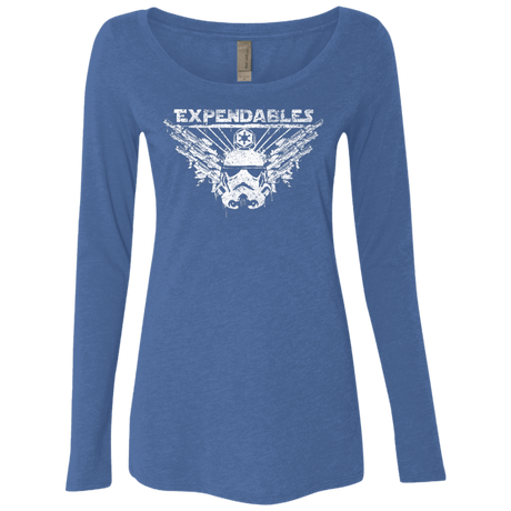 T-Shirts Vintage Royal / S Expendable Troopers Women's Triblend Long Sleeve Shirt