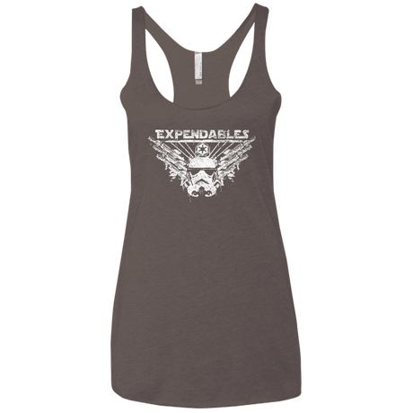 T-Shirts Macchiato / X-Small Expendable Troopers Women's Triblend Racerback Tank