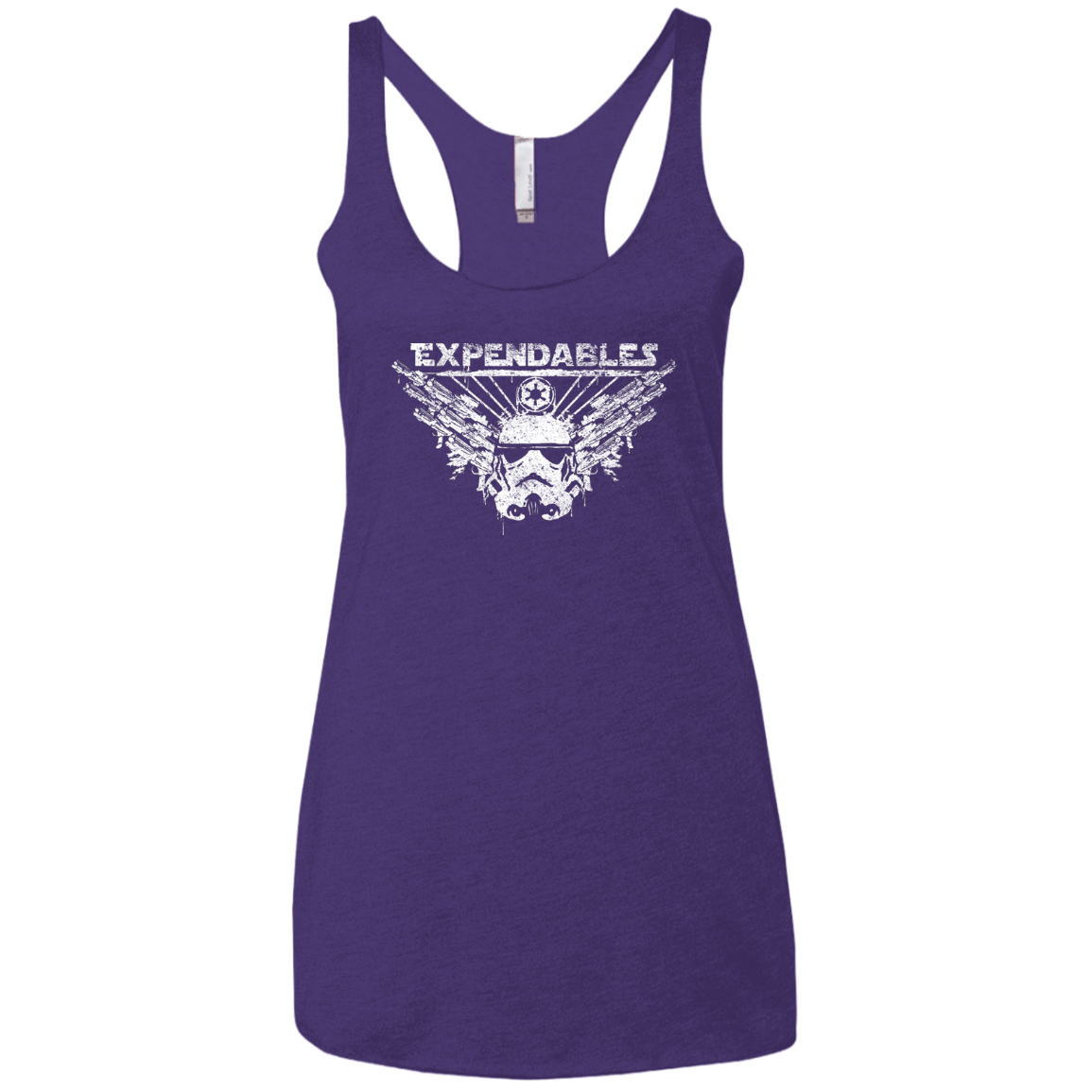 T-Shirts Purple Rush / X-Small Expendable Troopers Women's Triblend Racerback Tank
