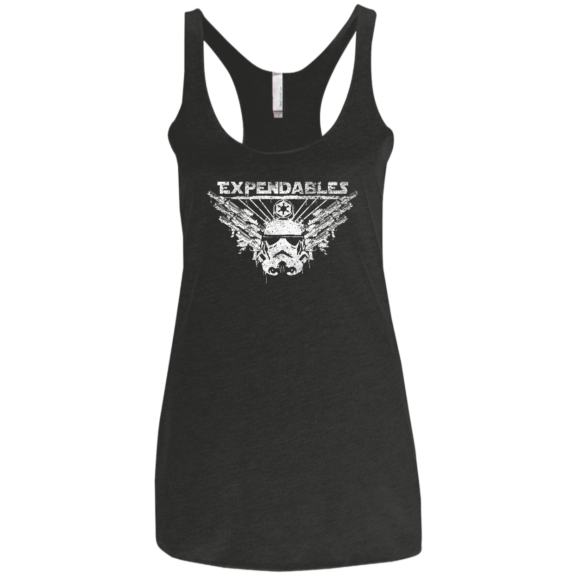 T-Shirts Vintage Black / X-Small Expendable Troopers Women's Triblend Racerback Tank
