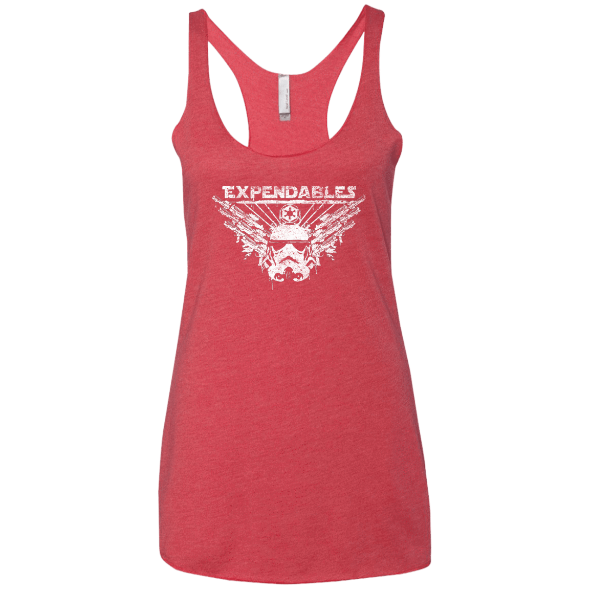 T-Shirts Vintage Red / X-Small Expendable Troopers Women's Triblend Racerback Tank