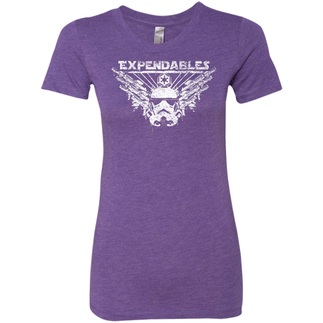 T-Shirts Purple Rush / S Expendable Troopers Women's Triblend T-Shirt