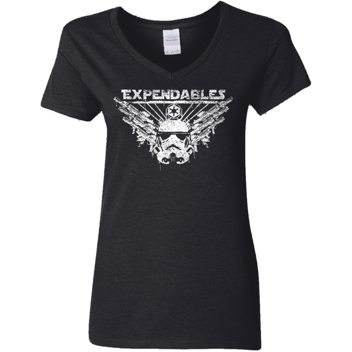 T-Shirts Black / S Expendable Troopers Women's V-Neck T-Shirt